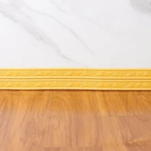 1 rouleau de 2,3 m/90,6 pouces de ruban de bordure à motif, moulure de couronne, cadre de papier peint pour la maison, bandes décoratives pour les coins de plafond et de salon, garniture de plinthe