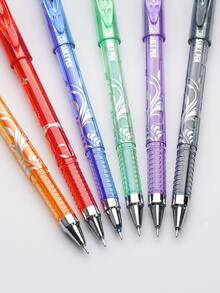 6pcs/Set Creative Erasable Pens, Erasable Barrel And Refill, High-Quality Office Supplies - Multicolor - View 4