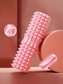 This Single-Pack Pink Rhombus Pattern Foam Roller Is Made Of Flexible And High-Elasticity EVA Material. Its 13cm Wider Diameter Presents A Complete Three-Dimensional Rhombus Pattern, And The Sharp-Edged Detailed Design Enhances The Massage Experience While Adding A Fashionable Touch. Mainly Used For Deep Muscle Relaxation.