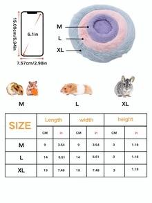 1 Piece Of Small Pet Kennel Pet Cage Mat Suitable For Autumn And Winter, Warm, Breathable, Soft And Comfortable, Suitable For Hamsters, Chinchillas, Hedgehogs, Parrots, Honey Gliders And Other Small Pets, Pink, Gray, Purple, Simple And Fashionable Design, Excellent Material, Strong And Durable Pet Bedding - Multicolor - View 14