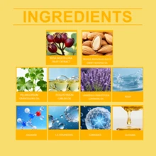 Massage Essential Oil, Moisturizing Body Oil, Lavender Essential Oil, Hydrating & Moisturizing, Gentle Ingredients Nourish Soft & Smooth Skin, Daily Body Care Oil - Yellow - View 2