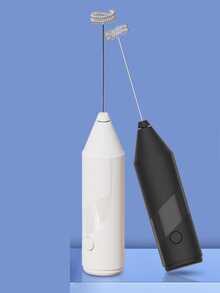 1-Pack Electric Milk Frother/Egg Beater, Suitable For Daily Household Use, Time-Saving And Labor-Saving, Convenient And Practical/Suitable For Christmas And New Year Gifts - màu đen - Xem 1