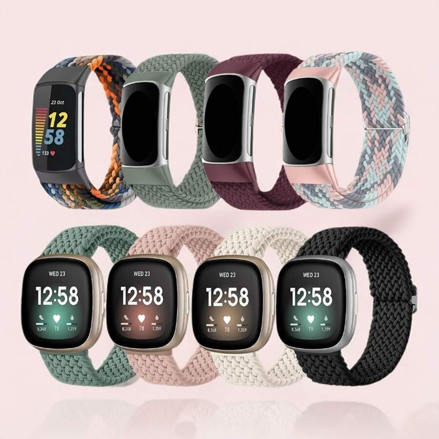 Elastic Magnetic Nylon Loop Soft Strap For Charge 6/Charge 5 Band,For Charge 6 5 Sport Smart Watch Stretchy Replacement Band Women Men - Charge 6/5 - View 1