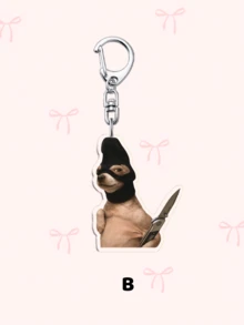 1 قطعة سلسلة مفاتيح وجه شيواوا من الاكريليك: يتميز بشخصيات اكسسوارات الحقيبة، مجوهرات مضحكة، وهدايا للمعجبين. مثالي للأصدقاء، الصديقات، أفراد العائلة، المعلمين، هدايا الحفلات، وديكورات هواتف ذات موضوع الكلاب. - متعدد الألوان - مشاهدة 3