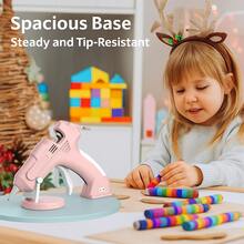 无绳热熔胶枪，USB 充电式热熔胶枪，含 20 根胶棒，快速预热便携式粉色热熔胶枪套装，适用于 DIY、艺术与工艺、手工制作与维修、装饰品、圣诞礼物 - 綠色 - 查看 4