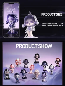 POP MART SKULLPANDA Sound Series Blind Box Collectible Figures (12 Regular Versions + 1 Hidden Version), Mysterious & Dreamy Theme Collectibles With Headphone Helmet And Emotional Art Elements, Exquisite Craftsmanship, Vivid Expressions, Captivating Storyline Inspired By Magical Sound Waves, Perfect For SKULLPANDA Fans, Blind Box Collectors, Emotional Art Enthusiasts, And An Ideal Birthday/Holiday Gift For Friends And Loved Ones - Multicolor - View 3