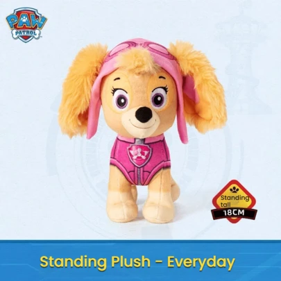 Spin Master Plush Doll Dog Doll Sleeping Companion Figurine, Cute Standing Posture Doll, Christmas Gift For Boys And Girls