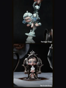 POP MART SKULLPANDA 盛宴开始系列神秘盒收藏人偶（12个普通款+1个隐藏款），暗黑童话主题，精致餐具元素，细节雕刻，栩栩如生，引人入胜的收藏系列，是SKULLPANDA粉丝、神秘盒收藏家、暗黑童话爱好者的完美之选，也是送给朋友和爱人的绝佳生日、圣诞节、情人节礼物。 - 彩色 - 查看 9