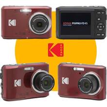 Kodak 柯达数码相机 PIXPRO FZ45-RD 1600万像素 4倍光学变焦 28mm广角 1080P全高清视频 2.7英寸液晶屏 Vlog相机，适合摄影爱好者 - 紅色 - 查看 5