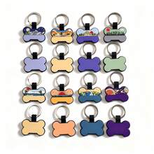 Silicone Dog Tag 8-Piece Set Personalized Dog Name Label Silicone Dog Tag Engraving Sound Dog Tag Pet Identification Name Label Cat Name Label Customized Pet Identification Label For Puppies And Cats - Multicolor - View 5