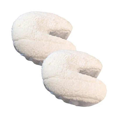 2件装按摩面枕套，柔软弹力按摩床头枕套，透气亲肤，适用于水疗中心、美容院、沙龙及家庭使用。