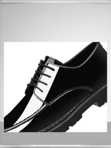 Men's Formal Loafers, Glossy Fashion Business Leather Shoes, Suitable For Formal Occasions - Black - View 7