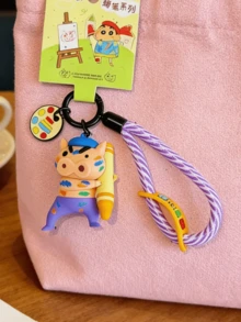 Crayon Shin-chan Crayon Series Keychain Defense Brush Style, Purple White Striped Rope, Crafted For Comfortable Touch, Vivid And Cute Patterns, Exuding Playful Cuteness And Lively Vibes, Perfect For Keys, Bags, Desk De~cor To Accessorize Your Itemly Vibes, Perfect For Keys, Bags, Desk De~cor To Accessorize Your Itemly Vibes, Forchans For Keys, Bags, Desk De~cors, Forchans, Items With Fift, Forchans, Forsad, Forusstal,s Collers, Items Withlz, Forchans Deverd, Foriv. Lover - 守護畫筆 - 查看 9