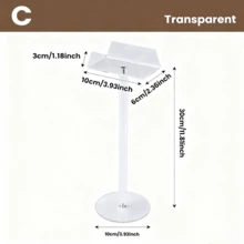 亚克力耳机展示架，耳机挂架，适用于游戏/办公空间，安装简便，兼容大多数耳机 - 無色 - 查看 12