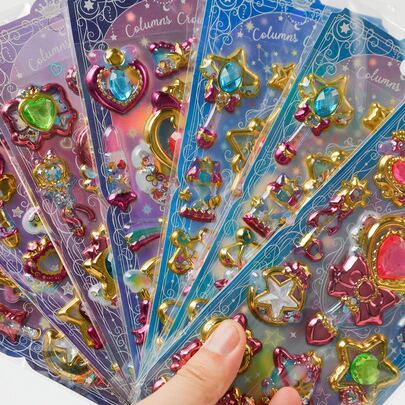 Mattel 1/6/12pcs Cartoon Decorative Stickers, Cartoon Animal Self-Adhesive Stickers, Suitable For Scrapbooking And Stationery Decoration, Craft Stickers, Applicable For DIY Projects And Office Supplies, Reusable Waterproof Stickers, DIY Craft Stickers, Suitable For Laptops, Water Bottles, Notebooks, Cars, Luggage, Gift Packaging, Party Decorations, Vinyl Stickers, School Supplies, Back To School Supplies, Perfect For Holiday Gifts, Birthday Gifts, Party Favors