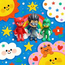 6pcs Super Moon Adventure Collectible Figurines Pajama Set, 1 Set, Decorative Toys & Gifts - Multicolor - View 4