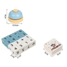 Children's Wooden Digit Arithmetic Battle Blocks, Addition And Subtraction Calculation Competitive Game Toy, Suitable For Boys And Girls Interactive Digital Calculation Competition, Party And Game Toy - Multicolor - View 3