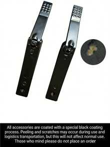 8 件黑色指甲刀足部修复套装 - 不锈钢指甲刀，专业套装，指甲护理工具，附送豪华旅行盒