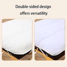 Ultra Soft Plush Massage Table Cover With Elastic Straps, Professional Massage, Beauty, Facial Care And Waxing Use Warm Fleece Spa Bed Pad, Fits 28-32 Inch Massage Tables, Comfortable And Skin-Friendly, Suitable For Salon And Home Use - White - View 6