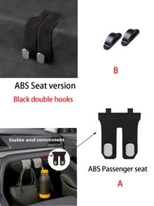 多功能汽车座椅挂钩、重型乘客手套箱挂钩、汽车挂钩、前排乘客手套箱挂钩、前排汽车座椅金属储物挂钩、汽车座椅靠背挂钩、汽车座椅储物袋 | 时尚汽车配件 | 耐用头枕挂钩、汽车座椅配件、汽车用品、汽车零件、汽车储物、汽车必备