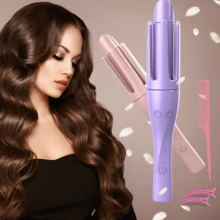 One-Click Automatic Curling Iron & Curling Wand (32mm) With 4 Temp Settings, Fast Heat, Ceramic Coating. A Must-Have Hair Tools & Plancha De Pelo For Salon Curls On All Hair Types, The Ideal Christmas Gift For Girlfriend & Wife. - 查看 11