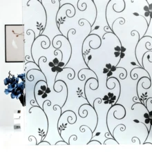 Frosted Glass Window Film, Anti-Peeping Privacy Window Sticker For Bathroom, Shower Room, Transparent - Multicolor - View 159