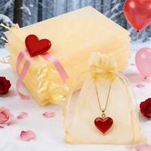 50pcs Mixed Color Organza Gift Bags, Jewelry Packaging Bags For Wedding, Halloween, Christmas, Party, Gift, Cake, Candy Bags, Valentine's Day Gifts - Multicolor - View 15