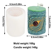 Moldes de silicona de dragón fantástico con poses diversas - Abrazando una bolsa de dinero, sentado, acostado y durmiendo sobre libros, desmoldado duradero y fácil para hacer velas, arte de yeso y resina, perfecto para la decoración del hogar bohemio - Blanco - Ver 4