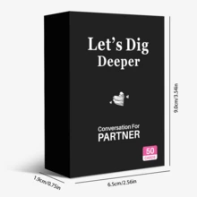 1 Box Couple's Card Game, Interactive Couple's Card Board Game, Affordable Toy, Mini Plush Gift, Romantic Ice Breaker Conversation Cards To Build Emotional Connection, Covers Past, Present And Future Through Interactive Dialogue, Suitable For Game Nights, Dates, Holidays, Vacations, Gifts For Girlfriends, Friends, Anniversary, Birthday, Valentine's Day, Christmas - Multicolor - View 3