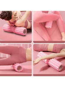 This Single-Pack Pink Rhombus Pattern Foam Roller Is Made Of Flexible And High-Elasticity EVA Material. Its 13cm Wider Diameter Presents A Complete Three-Dimensional Rhombus Pattern, And The Sharp-Edged Detailed Design Enhances The Massage Experience While Adding A Fashionable Touch. Mainly Used For Deep Muscle Relaxation.
