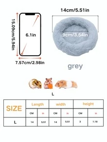 1 Piece Of Small Pet Kennel Pet Cage Mat Suitable For Autumn And Winter, Warm, Breathable, Soft And Comfortable, Suitable For Hamsters, Chinchillas, Hedgehogs, Parrots, Honey Gliders And Other Small Pets, Pink, Gray, Purple, Simple And Fashionable Design, Excellent Material, Strong And Durable Pet Bedding - Multicolor - View 25