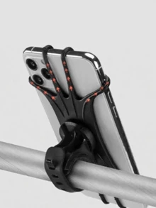 1PC Bicycle Silicone Phone Holder 360 Degree Rotatable For Mountain Bike Phone Holders Mountain Bike Accessories Cycling Accessories - Black - View 5