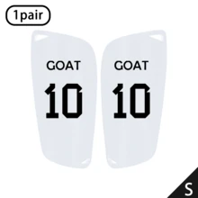 زوج واحد من واقيات الساق GOAT مقاس 10 مثقوبة بشكل قطري، لون أسود وأبيض كلاسيكي، متينة وخفيفة الوزن، مناسبة لكرة القدم والكرة الطائرة والرغبي والريشة الطائرة والرياضات الأخرى، الخيار الأفضل لهدية عيد الميلاد - متعدد الألوان - مشاهدة 10