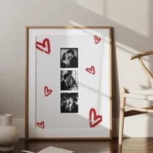 Customized Couple Photo Wall Art, Personalized Gift, Anniversary Gift, Wall Decor, Digital Download,Home Decor Living Room - Multicolor - View 5