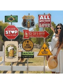 1pc, Metal Tin Sign God's Prayer Faith In God Metal Signs Poster Wall Decor Design For Cafes Bar Pub Beer Club Wall Home Decor 8x12inch. - Multicolor - View 6