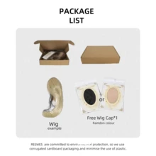 REEWES 1920年代短款波浪假发，15英寸合成假发，适合初学者的复古爵士女郎假发，女士万圣节派对假发，卷曲假发，音乐节假发，金色/棕色/黑色可选 - 彩色 - 查看 11