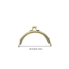 1pc 8.5cm/10.5cm/12.5cm/15cm/20cm Semi-Circle Wallet Frame, Silver - Bronze - View 7