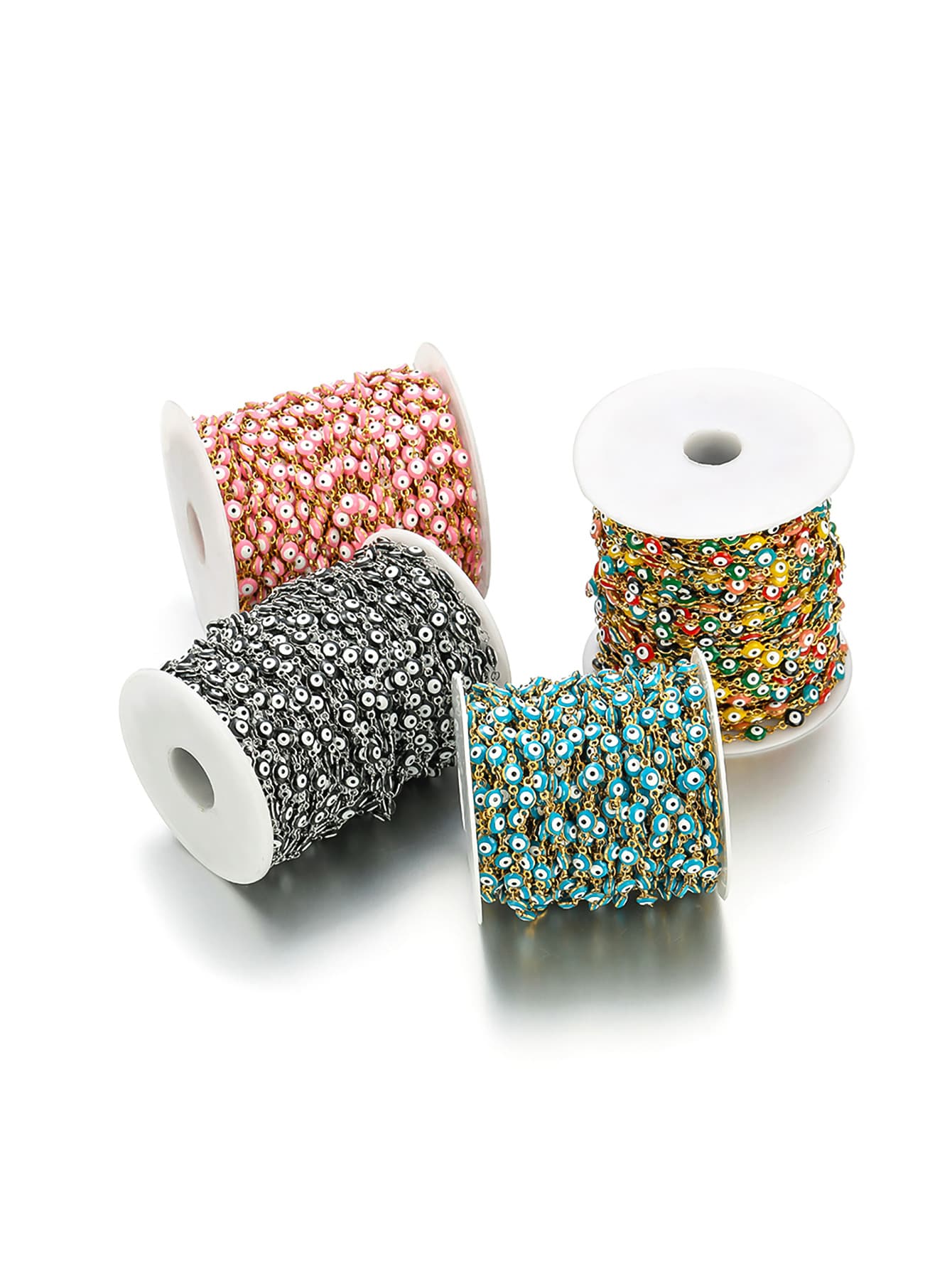 100厘米/39.37英寸不锈钢链油滴恶魔眼手工项链手链脚链DIY配件 - 項鍊 - 查看 1