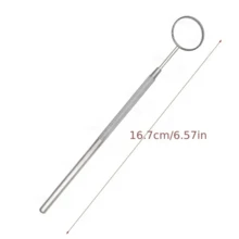 Multifunctional Handheld Mirror, Dental Inspection Mirror, Round Mirror, Detachable, Oral Mirror, Professional Dental Tool, Reusable, Handheld Mirror, Stainless Steel Eyelash Mirror, Thin Design Fits Narrow Spaces, High-Quality Glass, Precise Visualization, No Double Image, Durable Material, For Eyelash Extension, Suitable For Dental Examination - Multicolor - View 5