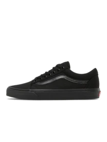 Vans Giày thể thao Unisex Old Skool Thoáng khí Thấm hút mồ hôi Độ đàn hồi tốt Đa năng Hàng ngày Dễ giặt Ngoài trời Chạy bộ Màu đen VN000D3HBKA - đen - Xem 1