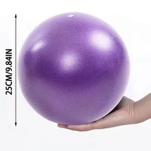 25厘米瑜伽球，适合家庭健身、体操、普拉提，防滑表面，平衡训练瑜伽球，室内瑜伽球 - 均碼 - 查看 5