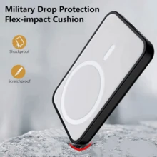 1pc MagSafe Battery Protective Case Compatible With Apple Power Bank, Wireless Charging Protective Shell | TPU Soft Gel Polished Craftsmanship . External Battery Pack Compatible | 360° Anti-Slip Refined Touch Phone Case - Multicolor - View 6