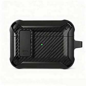 苹果男款坚固外壳，带安全锁，兼容 AirPods，兼容 Airpods1/2 AirPods Pro