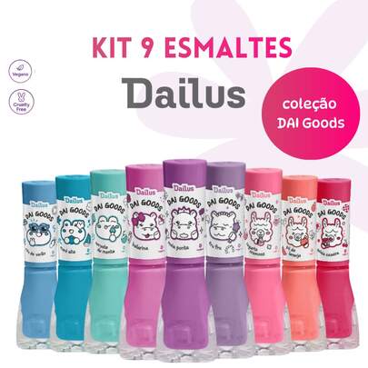 ESMALTE DAILUS COLEÇÃO DAI GOOD - Kit 9 esmaltes coloridos | Lançamento