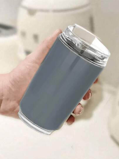 Moderiktig kaffemugg, rostfritt stål, resevattenflaska, isolerad 260 ml kopp, vakuumkopp i rostfritt stål, läckagesäker, återanvändbar, dubbelväggig kaffemugg, lämplig för varma och kalla drycker, kolsyrat vatten, fruktte, juice, kaffepresent