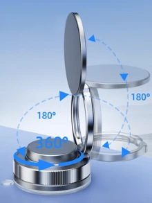 360° Magnetic Phone Holder, Magnetic Car Phone Mount, Hands-Free Suction Cup Phone Stand, Suitable For Car/Gym/Mirror/Shower, Compatible With IPhone 16 Pro Max/Android Phones, Note: Only Suitable For Smooth Surfaces