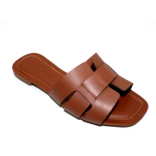 Women's Flat H Summer Colors Comfortable Easy Fit Butter Yellow - 駝色 - 查看 5