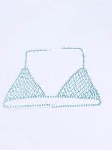 Rhinestone Mesh Sexy Thong Chain, Minimalist & Practical Multifunctional - Thong - View 12