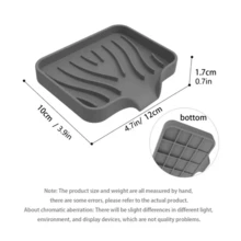 Brodark 1pc High Quality Soap Dish: Soft Silicone Soap Tray, Easy To Clean, For Shower, Bathroom, Kitchen And Bathtub, Keeps Soap Dry And Extends Soap Lifespan, Available In Green/Pink/Grey/Black/White - Multicolor - View 3