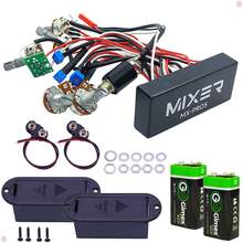 Circuito Para Baixo Pré-amplificador Ativo 5 Potenciômetros Com 2 Baterias 18v E Acessórios - Linha Premium -  Mixer - MX-PRO5 - Preto - Visão 2